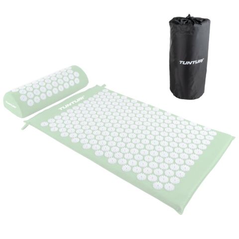 Tunturi Acupressure Mat And Pillow (Mint)