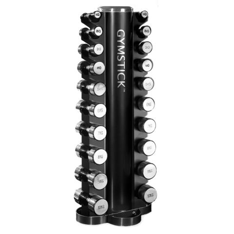 Gymstick Chrome Tower 1-10kg Hantelpaket