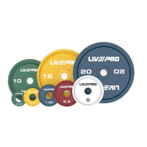 LivePro Viktskiva styrkelyft 0,25kg-25kg
